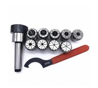 MTB2 MTB3 MTB4 ER16 ER20 ER25 ER32 Morsetti a molla Set ER Collet Chuck Suit Holder CNC Fresatura Tornio Strumento ER Raccogliere Mandrino (Size : MTA4-ER32-9Pcs)