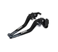 MTCRIGHTER Leva del freno lunga Leva frizione per Ducati Scrambler 800 Icon 2015-2018, Realizzato in lega di alluminio CNC (Gray)