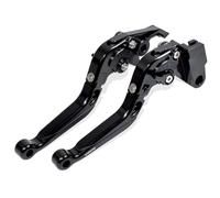 MTCRIGHTER Leva del freno pieghevole retrattile Leva della frizione per Kawasaki Ninja 650 Z650 Z650RS Z900 2017-2024, Realizzato in lega di alluminio CNC (Black)