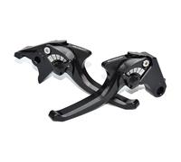 MTCRIGHTER Set di Leve Frizione Freno Corto 2 Dita compatibile con Kawasaki Ninja 500 Z500/ SE 2024, Realizzato in lega di alluminio CNC (Black)