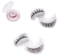 MTDBAOD 2 Pairs Reusable Self-Adhesive Eyelashes Without Glue Natural Fluffy False Eyelashes Waterproof for Women Soft And Comfortable Thin Fake Eyelashes for Daily Wear