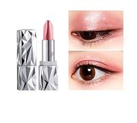 MTDBAOD Stick per ombretti a Tre salviette a Due Colori Stellato, Stick per ombretti sfumati Glitter, Penna per bachi da Seta ad Alta brillantezza, correttore per Bastoncini per Contorno Ombre