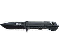 MTech USA Coltello Tascabile, Nero partiellem ondulata, Lunghezza Chiusa in cm: 11.43, MTEC per 1146