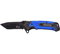 MTech USA Coltello Tascabile, Nero partiellem ondulata, Lunghezza Chiusa in cm: 11.43, MTEC per 1273