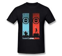 MTEEMLEE Limei Uomo Twenty One Piloti Logo Maglietta, Nero , M