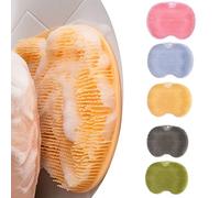 MTERK Bagno Doccia Schienale Scrubber, 2023 Tampone Lavaschiena A Parete, Pad per Massaggio Ai Piedi Esfoliante per La Schiena in Silicone A Ventosa Spazzola per La Pulizia del Tappetino Doccia