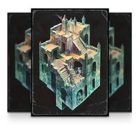 MTG - Custodie per carte di credito, 105 pezzi, stile Old School | The Dungeon | superficie opaca + frontale trasparente | 66 x 92 mm - dimensioni standard per Magic