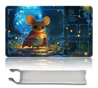 MTG PlayMat - Tappetino da gioco MTG PlayMat, 60 cm x 35 cm, arte originale, antiscivolo, con fondo in gomma e bordi cuciti, Commander TCG Rollbar & Pieghevole (con zona, mtg48-1)