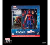Marvel Legends Series Magic: The Gathering, giocattolo action figure di Spider-Man ferito in battaglia da 15 cm e carta con foil esclusiva collezionabile per gioco di carte