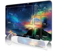 MTG - Tappetino da gioco, 24" x 14", MTG TCG, con bordi cuciti, stampa HD, tappetino da gioco per giochi di carte, antiscivolo, con custodia, albero da combattimento (Style 13)