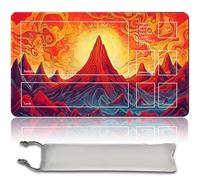 MTG Tappetino da gioco - 60 cm x 35 cm, arte originale, antiscivolo TCG, con fondo in gomma e bordi cuciti, Commander TCG Rollbar & Pieghevole tappetino (con zona, mtg49-5)