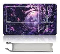 MTG Tappetino da gioco - 60 cm x 35 cm, arte originale, antiscivolo TCG, con fondo in gomma e bordi cuciti, Commander TCG Rollbar & Pieghevole tappetino (con zona, mtg49-1)