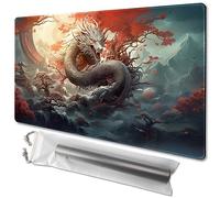 MTG - Tappetino da gioco, dimensioni 61 x 35,6 cm, con retro antiscivolo, ideale per gli appassionati di giochi di carte TCG (leggendaria, no con zona)