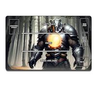 MTG - Tappetino da gioco TCG per gioco di carte collezionabili, 61 x 35,6 cm, serie Demon Warrior, tappetino da gioco MTG, con zone, fondo in gomma naturale antiscivolo, lavabile, tappetino da gioco