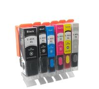 MTGUIWF Cartuccia d'inchiostro ricaricabile PGI-850 CLI-851 compatibile con stampanti MG7580 IP7280 IP8780 MX728 MX928 IX6780 IX6880(1Set 5pcs)