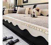 MTHGH Copridivano Angolare con Penisola Elastico Sofa Cover I Shape 1 Posto 2 Posti 3 Posti 4 Posti 5 Posti Anti Slip Sofa Cover Universal Sofa Cover Fodera per Divano(*6,90 * 180cm)