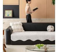 MTHGH Copridivano Angolare con Penisola Elastico Sofa Cover I Shape 1 Posto 2 Posti 3 Posti 4 Posti 5 Posti Anti Slip Sofa Cover Universal Sofa Cover Fodera per Divano(*1,110 * 360cm)