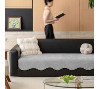 MTHGH Copridivano Angolare con Penisola Elastico Sofa Cover I Shape 1 Posto 2 Posti 3 Posti 4 Posti 5 Posti Anti Slip Sofa Cover Universal Sofa Cover Fodera per Divano(*3,110 * 320cm)