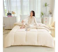 MTHGH Edredón De Invierno De Fibra De SOJA, Edredón Grueso De Invierno, Manta Muy Cálida Y Súper Suave para 2 Personas, Edredón De Microfibra, Edredón Acolchado Reversible(A,200X230cm/4kg)