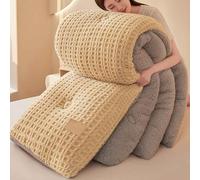 MTHGH Piumino in Velluto di Latte, piumone Invernale Spesso, Coperta Molto Calda e Super Morbida per 2 Persone, Trapunta in Microfibra, piumone Trapuntato Reversibile(01,180x220cm/4kg)