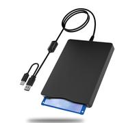 MthsTec Unità floppy USB esterna da 3,5 pollici USB e tipo C, portatile, 1,44 MB, Plug and Play, FDD per PC Windows XP 7 8 10 11