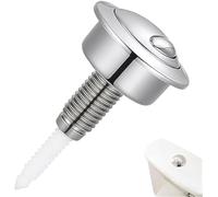 Mthxzy Sostituzione Pulsante Scarico WC Press Push Testa Tonda | per Siamp, per a doppia cisterna per Optima 49 cromato
