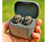 Mtjbfv Frog Earbuds,Cute Animal Shaped Bluetooth Earbuds With Charging Case,Frog-Earbuds Wireless Bluetooth,Bass Wireless Headphones,Noise Reduction,Waterproof Headphones,Travel And Daily Use(L)