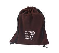 MTKSFDC Borsa per Asciugacapelli 2 Pezzi asciugacapelli Coulisse Custodia da Viaggio Organizer asciugacapelli Contenitore soffiaggio Hotel Gioielli Custodia in Cotone(Coffee)