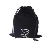 MTKSFDC Borsa per Asciugacapelli 2 Pezzi asciugacapelli Coulisse Custodia da Viaggio Organizer asciugacapelli Contenitore soffiaggio Hotel Gioielli Custodia in Cotone(Black)