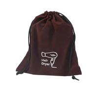 MTKSFDC Borsa per Asciugacapelli 2 pz Borsa for asciugacapelli in Pile for Hotel Borsa da Viaggio con Coulisse Borsa for cancelleria Borsa in Pile for Gioielli Forniture for asciugacapelli(Coffee)