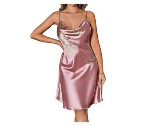 MTKSFDC Camicie da Notte da Donna La Stampa Floreale da Donna è Elegante ma Dolce e Ti Fa Sentire l'atmosfera Romantica Anche nei Tuoi Sogni.(Pink,S)