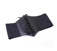 MTKSFDC Corsetto Donna Corsetto alla Moda Cinture Larghe Cintura in Ecopelle Dimagrante Modellante for Il Corpo for Donna Vita Alta Elastica Attillata for l'uso Quotidiano(Black)