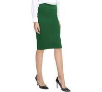 MTKSFDC Midi Matita Gonna Gonna a Tubino da Donna, da Hostess, da Lavoro, a Vita Alta, Attillata, Tinta Unita, Elastica, vestibilità Aderente, Lunghezza al Ginocchio, da Ufficio, da Donna(Green,XL)