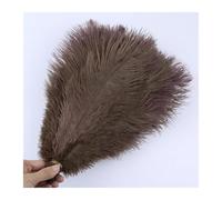 MTKSFDC Piuma di Struzzo 10 PZ 15-20 cm/25-30 cm/35-40 cm/50-55 cm Colore Piume di Struzzo Pennacchi for La Festa Nuziale Artigianato Centrotavola Decorazione di Carnevale(Color12,25-30CM)
