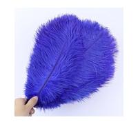 MTKSFDC Piuma di Struzzo 10 PZ 15-20 cm/25-30 cm/35-40 cm/50-55 cm Colore Piume di Struzzo Pennacchi for La Festa Nuziale Artigianato Centrotavola Decorazione di Carnevale(Blue1,55-60CM)
