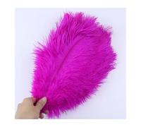 MTKSFDC Piuma di Struzzo 10 PZ 15-20 cm/25-30 cm/35-40 cm/50-55 cm Colore Piume di Struzzo Pennacchi for La Festa Nuziale Artigianato Centrotavola Decorazione di Carnevale(Rose Red,15-20CM)
