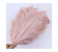 MTKSFDC Piuma di Struzzo 10 PZ 15-20 cm/25-30 cm/35-40 cm/50-55 cm Colore Piume di Struzzo Pennacchi for La Festa Nuziale Artigianato Centrotavola Decorazione di Carnevale(Leather Pink,15-20CM)