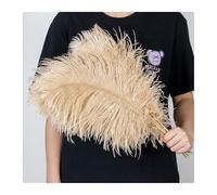 MTKSFDC Piuma di Struzzo 10 Pz/Lotto 15-60 cm Luce Blu Piume di Struzzo Naturali Soffici Pennacchi for L'artigianato di Carnevale di Nozze Decorazione della Casa Ristorante(Green2,50-55CM)