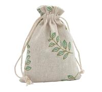 MTKSFDC Sacchetti in Stoffa 10 Sacchetti in Cotone riutilizzabili con Stampa Carina, Sacchetti con Coulisse, Porta bomboniere for Gioielli, Feste(Color24,13x18cm)