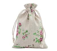 MTKSFDC Sacchetti in Stoffa 10 Sacchetti in Cotone riutilizzabili con Stampa Carina, Sacchetti con Coulisse, Porta bomboniere for Gioielli, Feste(Color29,10x14cm)