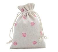 MTKSFDC Sacchetti in Stoffa 10 Sacchetti in Cotone riutilizzabili con Stampa Carina, Sacchetti con Coulisse, Porta bomboniere for Gioielli, Feste(Color6,10x14cm)