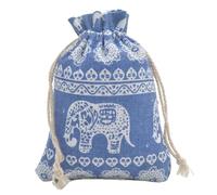 MTKSFDC Sacchetti in Stoffa 10 Sacchetti in Cotone riutilizzabili con Stampa Carina, Sacchetti con Coulisse, Porta bomboniere for Gioielli, Feste(Color28,13x18cm)