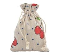 MTKSFDC Sacchetti in Stoffa 10 Sacchetti in Cotone riutilizzabili con Stampa Carina, Sacchetti con Coulisse, Porta bomboniere for Gioielli, Feste(Color22,13x18cm)