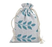 MTKSFDC Sacchetti in Stoffa 10 Sacchetti in Cotone riutilizzabili con Stampa Carina, Sacchetti con Coulisse, Porta bomboniere for Gioielli, Feste(Color23,13x18cm)