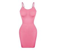 MTKSFDC Sottoveste Donna Shapewear da Donna Senza Cuciture, Sottoveste Completa, Controllo della Pancia, Invisibile, Modellante for Il Corpo, for sotto i Vestiti, Donna, Sexy(Pink,L)