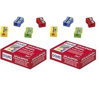 MTL Dohe 79567 - Scatola temperamatite in plastica, 1 bocca, 24 unità (Confezione da 2)