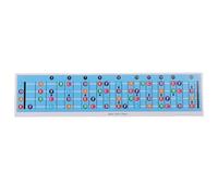 Mtlavishing Bass Guitar Bardboard Note Chart Impara rapidamente le note di chitarra con il a colori per principianti e giocatori intermedi adatti a qualsiasi bass chitarra