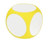 Mtlavishishing asciugare i dadi cubici portatili pulibili scrittura su dadi vibranti color insegnamento accessorio blu blu (Giallo)