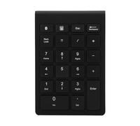 Mtlavishishing Bt304 22 tasti numerici tastiera mini mini con design ergonomico e struttura tasto del tasto del piede a forbice adatto per i sistemi Android e Mac OS (Nero)