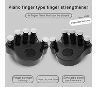 Mtlavishishing due pezzi a forma di pianoforte a forma di piano correttore e rafforzamento con sorgente sonora di pianoforte incorporata e bobina a doppia voce forte altoparlanti (Nero)